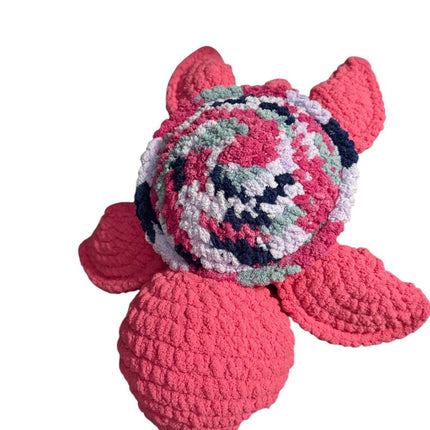 Crocheted turtle plushie