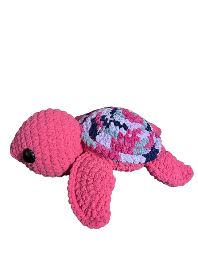 Crocheted turtle plushie