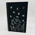 Spiral Notebook Flowers & Bees