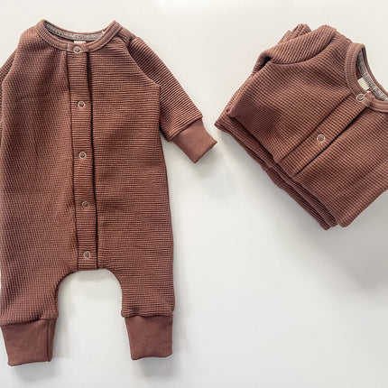 0/3M Baby Romper - Raisin