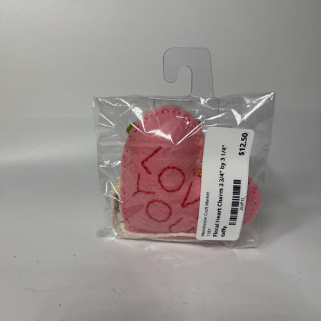 Floral Heart Charm
