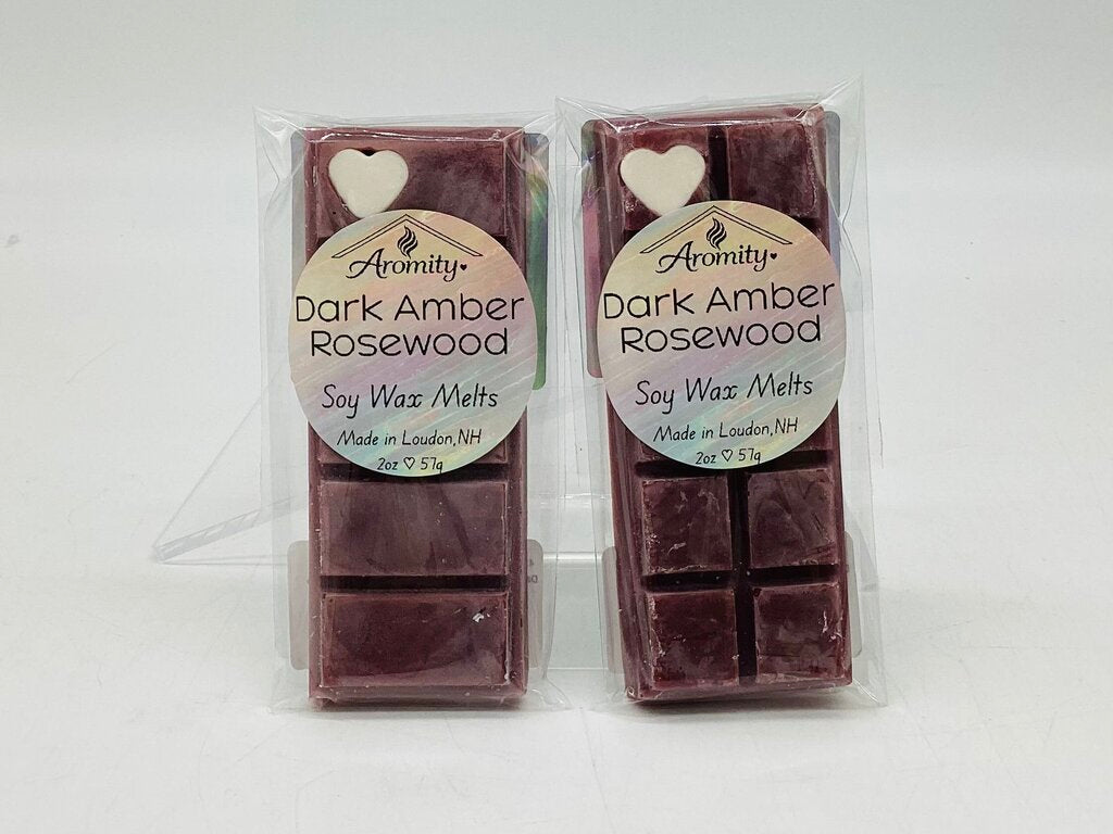 Dark Amber Rosewood - Soy Wax Melt - Snap Bar