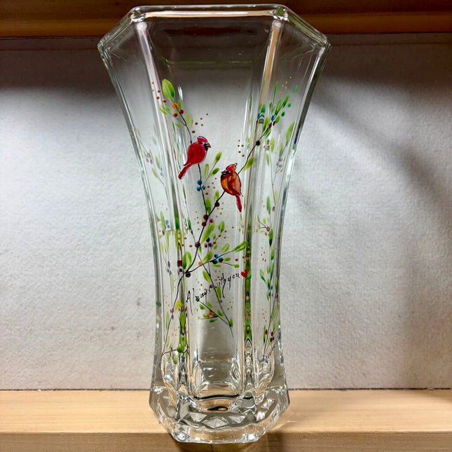 Cardinals Hexi vase