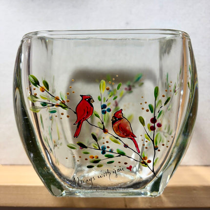 Cardinals candle /dish