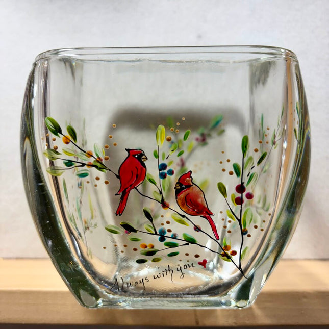 Cardinals candle /dish