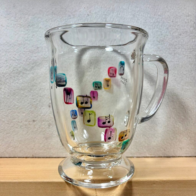Music notes mug