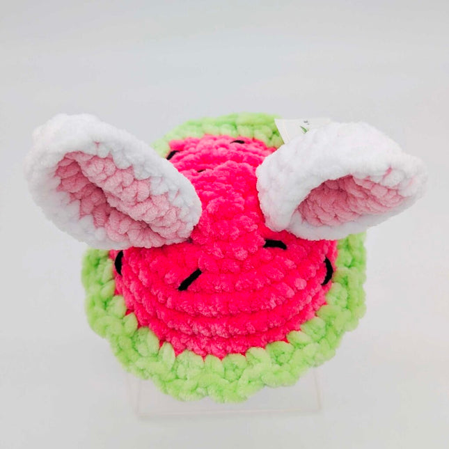 Bunny with Fruit Hat Crochet Stuffed Animal