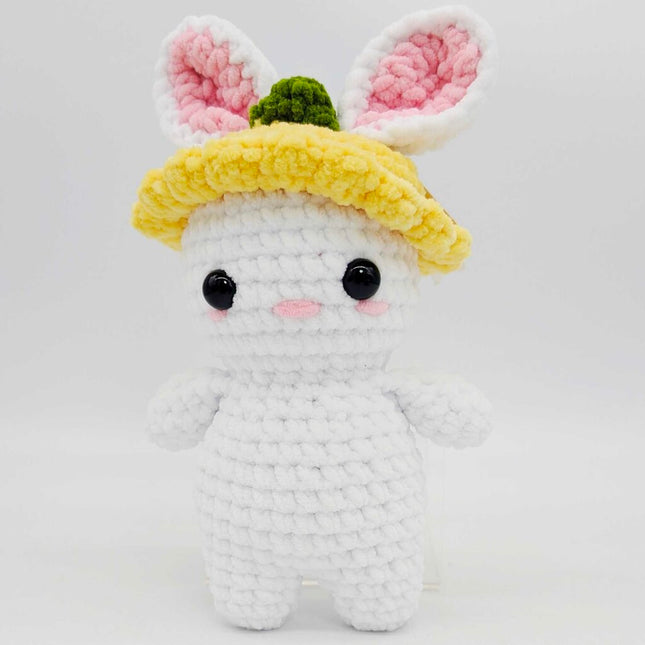 Bunny with Fruit Hat Crochet Stuffed Animal