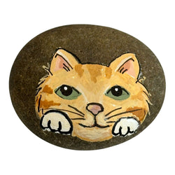 Rock natural w/yellow cat - view 1