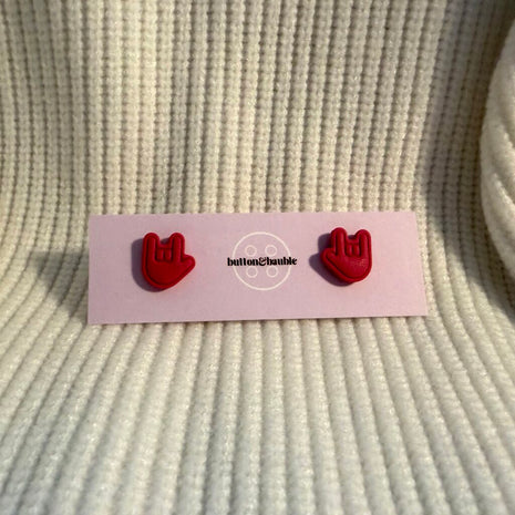 ILY ASL Stud Earrings