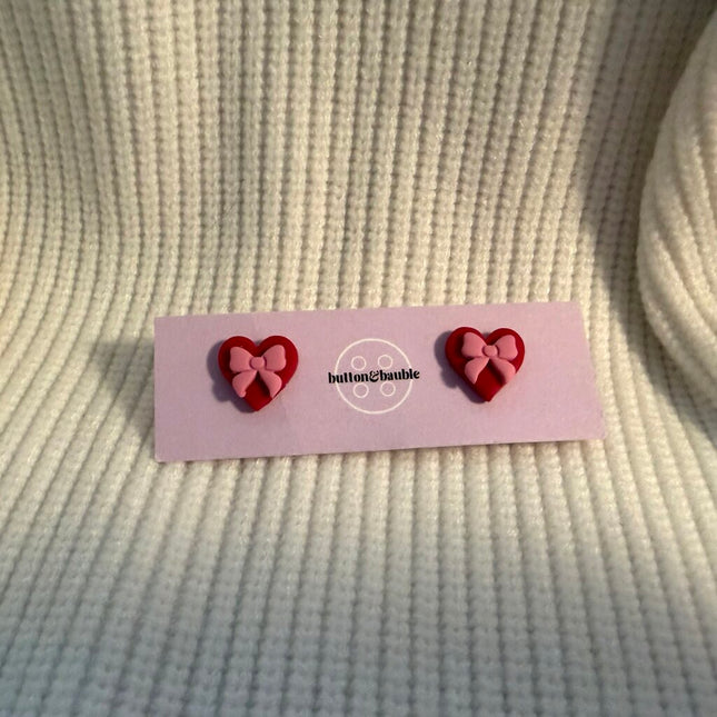 Beloved Bow Stud Earrings