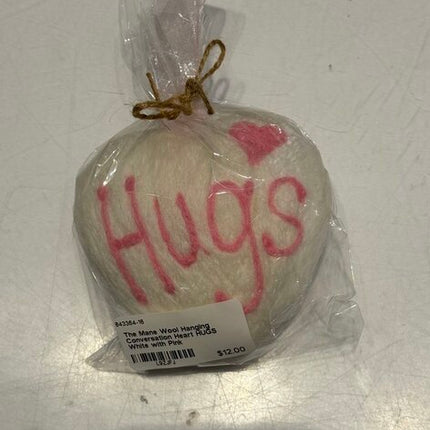 Hanging Conversation Heart HUGS