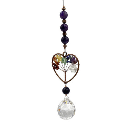 TREE OF LIFE AMETHYST HEART