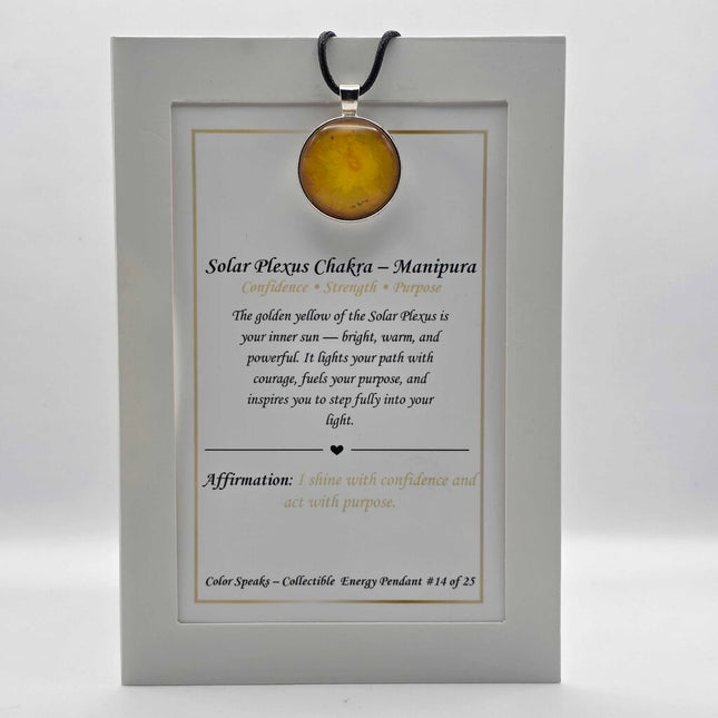 Keepsake Pendant Card - Solar Plexus Chakra