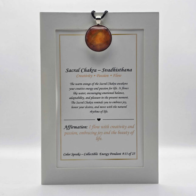 Keepsake Pendant Card - Sacral Chakra