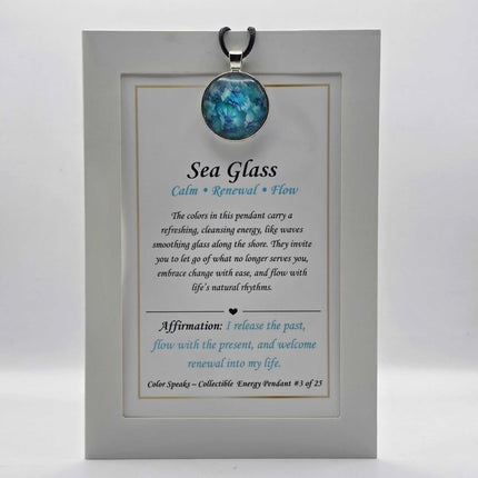 Keepsake Pendant Card - Sea Glass