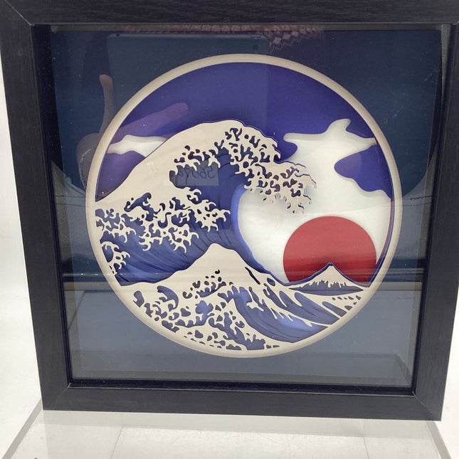 Wave and Sun Shadowbox