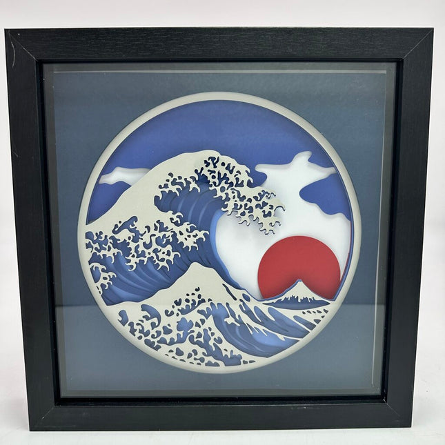 Wave and Sun Shadowbox
