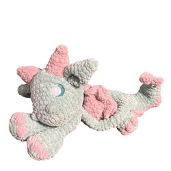 Crocheted dragon snuggler plushie - view 2