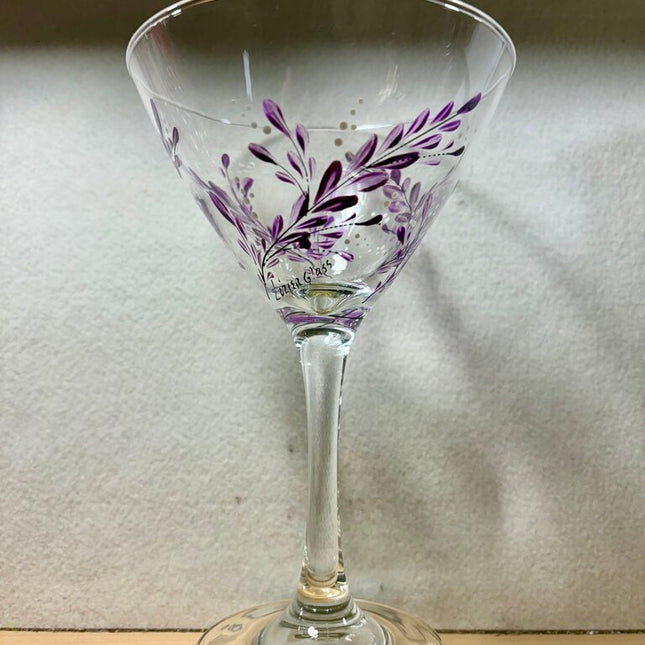 Purple eucalyptus martini