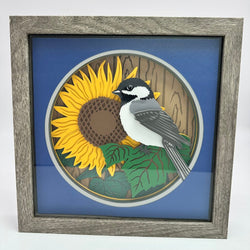 Chickadee Shadowbox - view 1