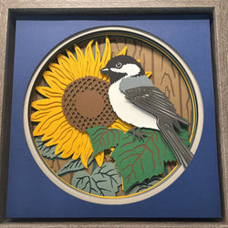 Chickadee Shadowbox - view 2
