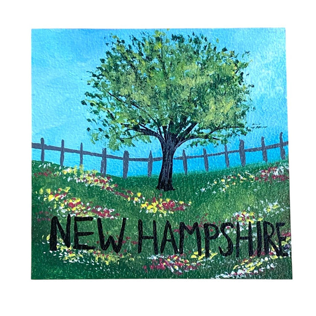 New Hampshire tree and fence square