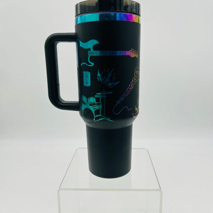 40 oz Tumbler Music Black