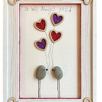 it was always you w/purple & red hearts