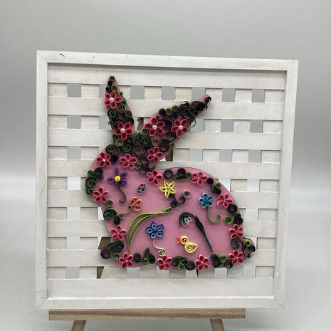 Bunny on wood