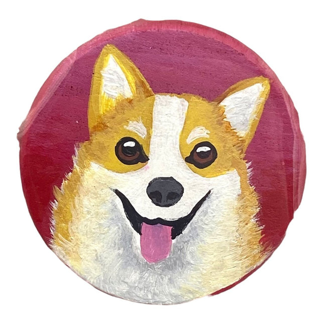 Corgi Circle Magnet