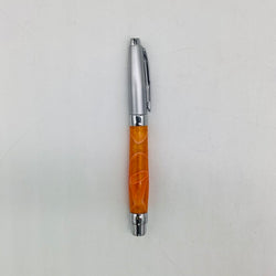 Hand Turned Rollerball Style Pen in Acrylic - view 2