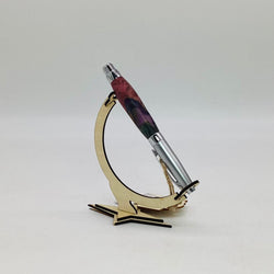 Hand Turned Fountain Style Pen in Acrylic Hybrid - view 2