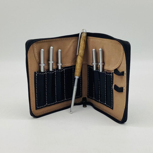 Maple Burl Crochet Hook Set