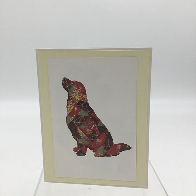 Golden Retriever Keepsake Paper Folded Card