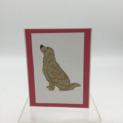 Golden Retriever Keepsake Paper Folded Card