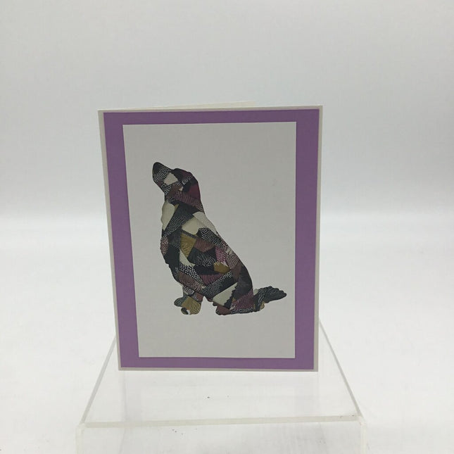 Golden Retriever Keepsake Paper Folded Card