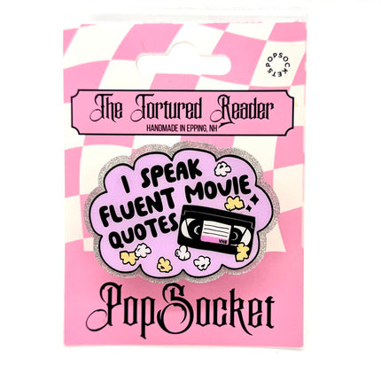 I Speak Fluent Movie Quotes Shaped PopSocket