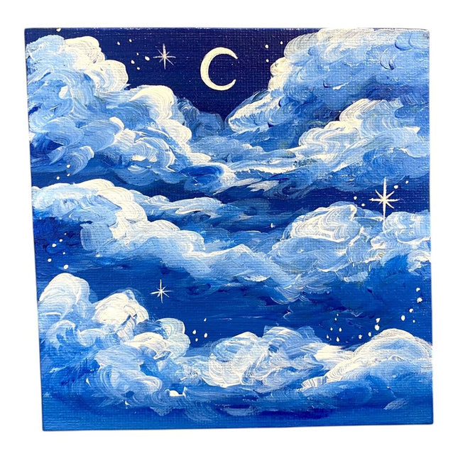 Clouds and Stars Deep Blue