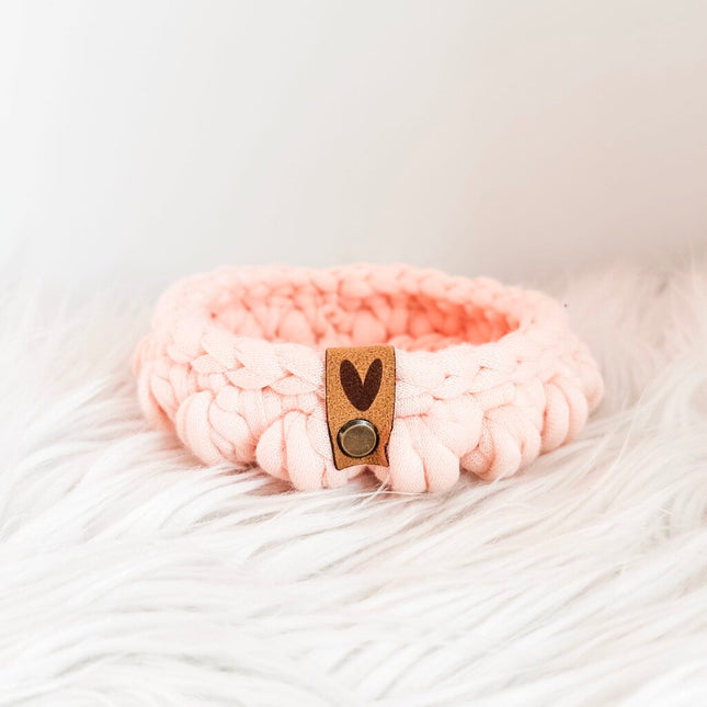 Trinket Tray with Heart Tag in Pink