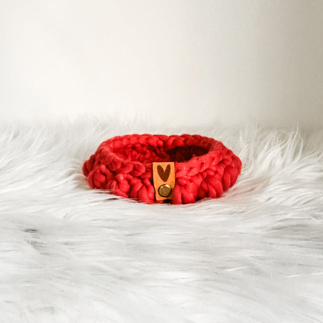 Trinket Tray with Heart Tag in Red