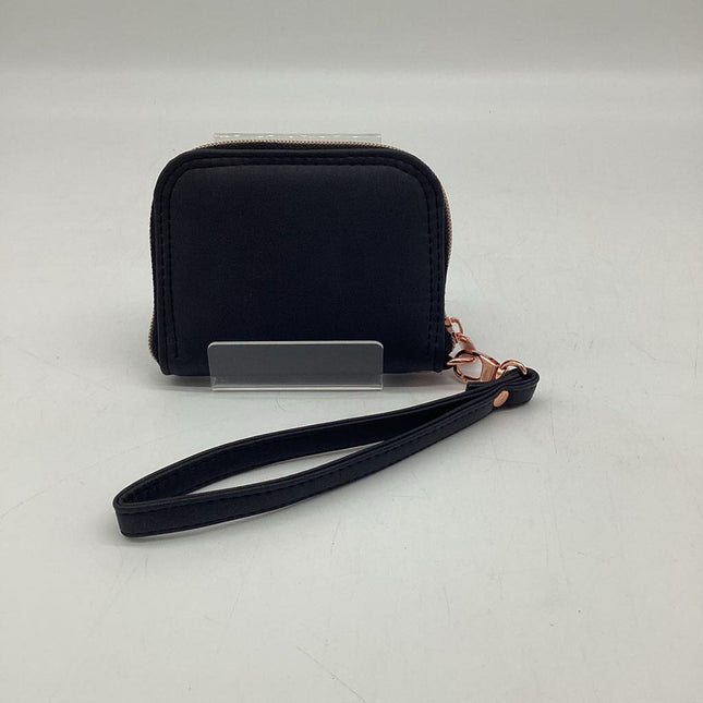 Mini Zip Around Wallet- Charcoal