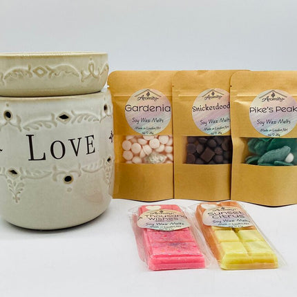 Live Laugh Love Wax Warmer & Soy Melts Set