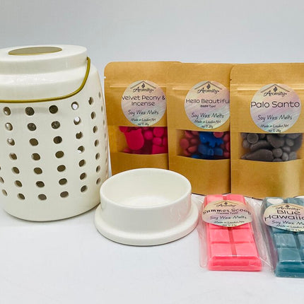 Lantern Wax Warmer & Soy Melts Set