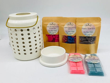 Lantern Wax Warmer & Soy Melts Set