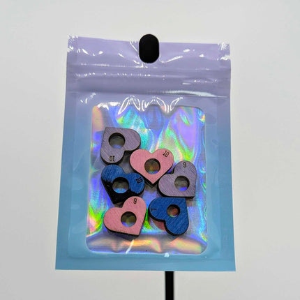 CT - Stitch Marker 6 Hearts #7,9,10