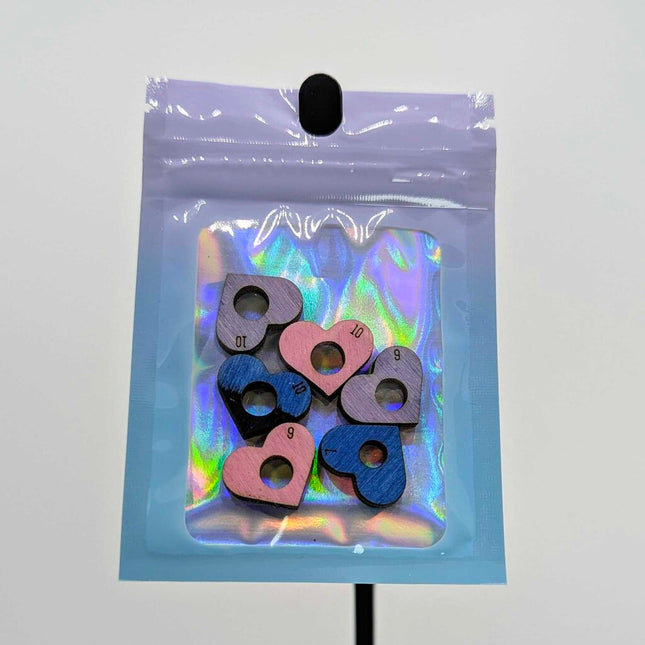 CT - Stitch Marker 6 Hearts #7,9,10