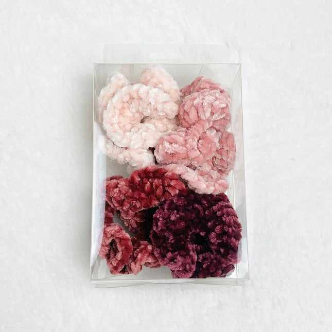 Velvet Scrunchie Set - Pink Shades