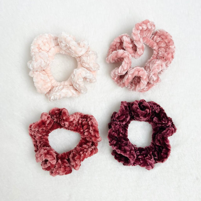 Velvet Scrunchie Set - Pink Shades