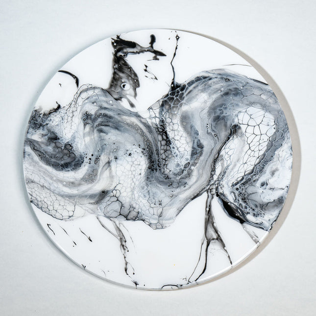 Turntable Bamboo - Black and white